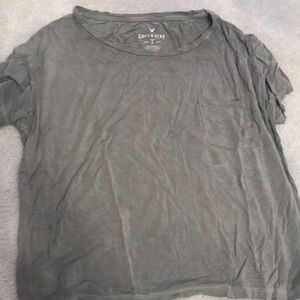 Grey American Eagle Boxy T-Shirt